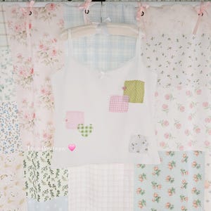 Cottagecore Patchwork Work Handmade Tank Top