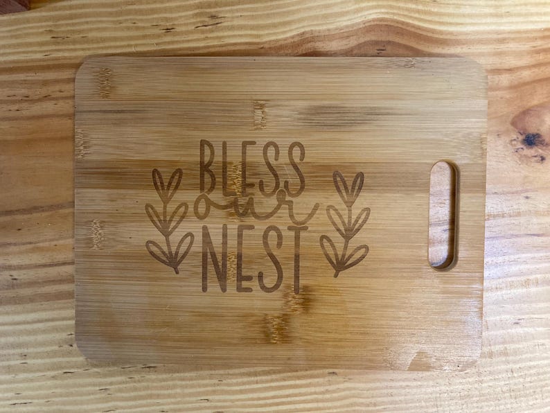 DeepSouthCustomCraft Blessed Nest Cutting Board