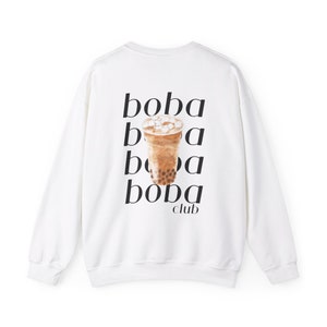 Boba Sweater, Boba, gifted boba, s weater, boba club, Cozy, Giftful Sweatshirts, Crewnecke, crewne ck, boba Lover, iced drinks
