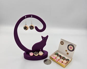 Miniature Clay Donut charms for jewelry