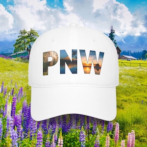 Pazifischer Nordwesten der USA Low-Profile-Baseballmütze - Outdoor-Abenteuerhut, Bergwandermütze, Naturliebhaber Geschenk, PNW-Baseballmütze, Camping Sonne