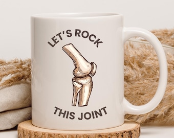 Regalo divertido para la recuperación de una cirugía de rodilla, humor sobre reemplazo de articulación, regalo para una pronta recuperación, taza para cirugía, regalo para operación de rodilla, cirugía de rodilla, articulación de la rodilla