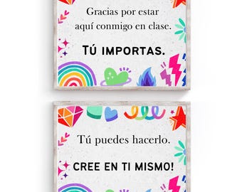 Spanish Classroom Posters / Inclusion / Wall Decor
