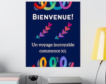 French Welcome Poster / Classroom Poster / Inclusion