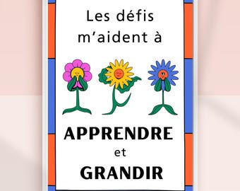 French Motivational Poster / Wall Poster / Français