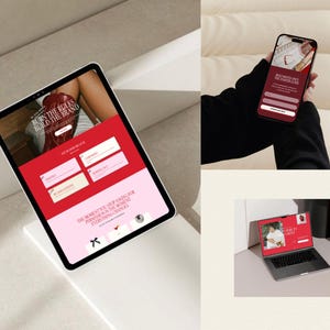 Red Showit Website Template For Coaches