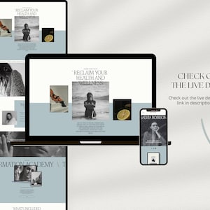 Squarespace Sales Page Template for life Coach, health coach sales page, coaching website, Sales funnel, Course Sales Page, VAs, Sofi