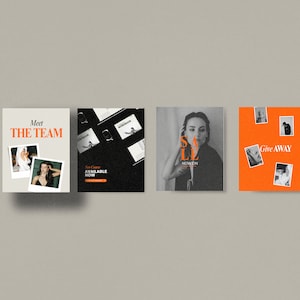 Bold Orange Podcast Instagram Templates, bold instagram template, Coach Instagram Template , IG stories template, mindset coach templates