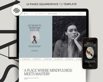 Minimalistic Squarespace Template for Coaches and Photographers