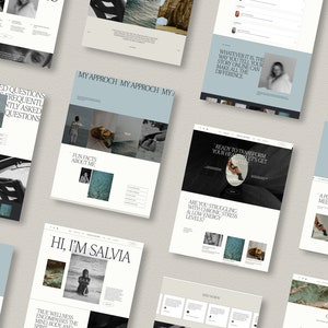 Squarespace Website Template for Health Coach, life coach website, coaching template, wellness coach website, sales page template, VAs, Sofi