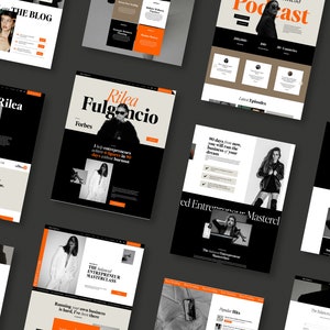 Squarespace Website Template for Business Coach, podcast website template, coaching template, Author Website, sales page template, VAs, Sofi