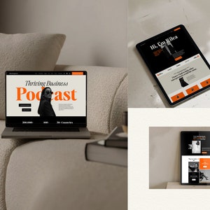 Squarespace Website Template for Business Coach, podcast website template, coaching template, Author Website, sales page template, VAs, Sofi