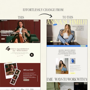Bold Maroon Squarespace Template for Business Coach, Blogger website, Course Creator Website, life coaching Template, consulting website