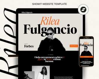 Großartige Showit Website Template: Business Coach, Podcast, Autor