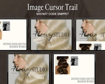 Showit Image Cursor Trail Effect, Interactive Animation, showit Canvas add-ons