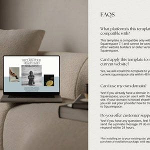 Squarespace Sales Page Template for life Coach, health coach sales page, coaching website, Sales funnel, Course Sales Page, VAs, Sofi