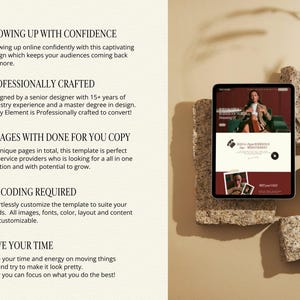 Bold Maroon Squarespace Template for Business Coach, Blogger website, Course Creator Website, life coaching Template, consulting website
