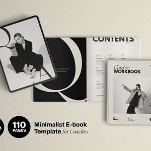 Neutral Canva Ebook Template: 110-Page Workbook for Coaches