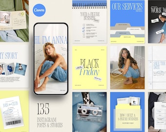Colorful Coaching Instagram Templates: IG Stories and Carousels for podcast and courses (Canva)