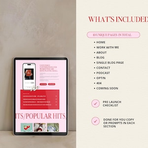 Red Showit Website Template For Coaches