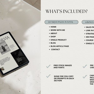 Squarespace Website Template for Health Coach, life coach website, coaching template, wellness coach website, sales page template, VAs, Sofi