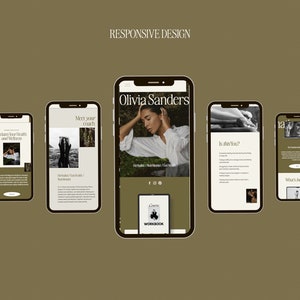 Squarespace Website Template for therapist, herbalist Website, life coach website, coaching template, nutritionist website template