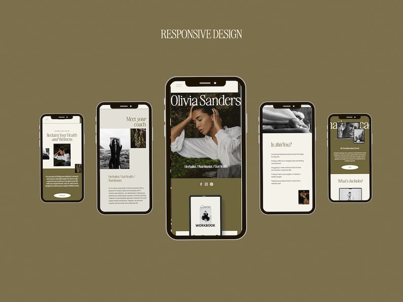 Squarespace Website Template for therapist, herbalist Website, life coach website, coaching template, nutritionist website template