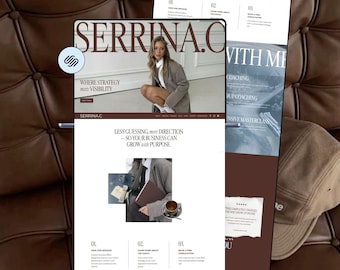 Squarespace Website Template for Coaches, Podcasters, Entrepreneurs