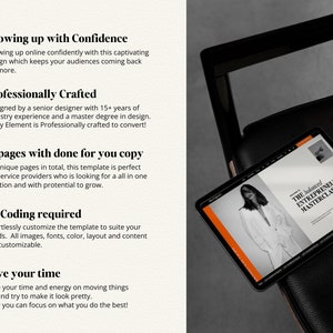 Squarespace Website Template for Business Coach, podcast website template, coaching template, Author Website, sales page template, VAs, Sofi