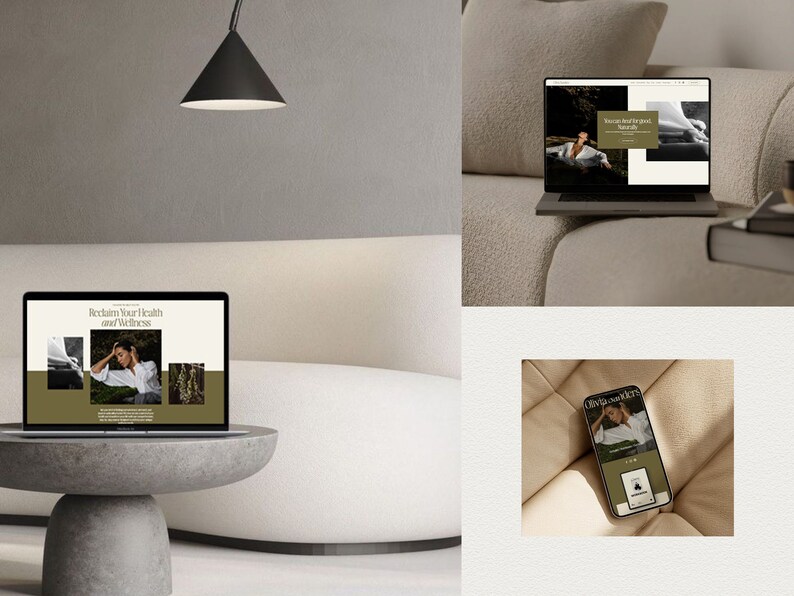 Squarespace Website Template for therapist, herbalist Website, life coach website, coaching template, nutritionist website template