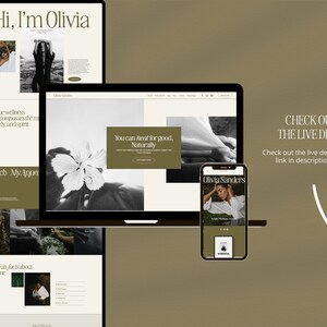 Squarespace Website Template for therapist, herbalist Website, life coach website, coaching template, nutritionist website template
