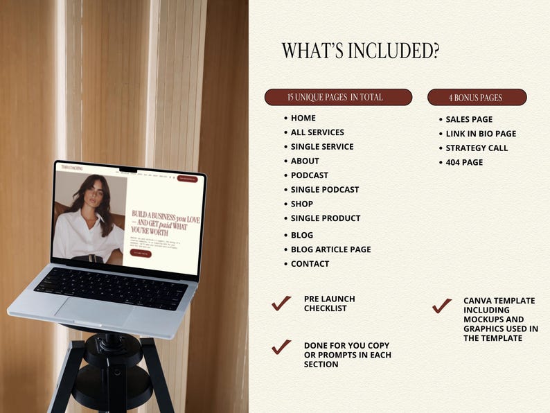 Bold Maroon Squarespace Template for Business Coach, Blogger website, Course Creator Website, life coaching Template, consulting website