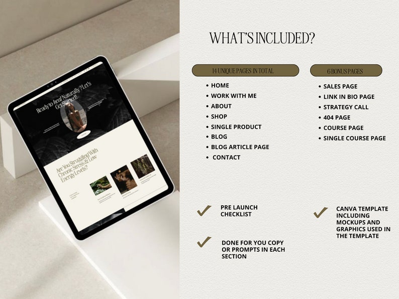 Squarespace Website Template for therapist, herbalist Website, life coach website, coaching template, nutritionist website template