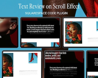 Squarespace Text Animation Plugin, Text Fill on Scroll Effect, Animated Text Reveal, Squarespace 7.1 Custom CSS Code