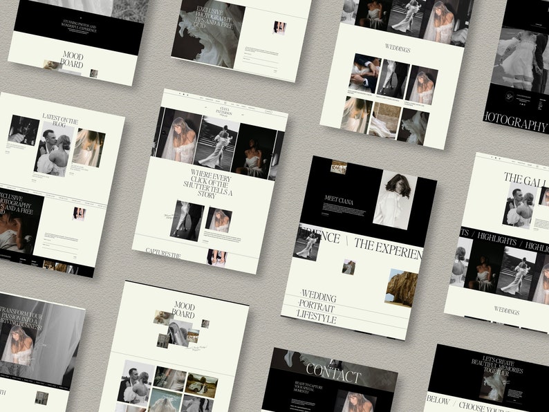 Squarespace Website Template for photographers, editorial website template, Portfolio website, Photography website, coach website