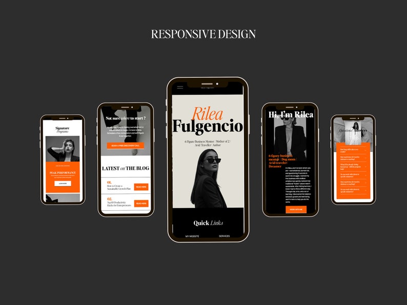 Squarespace Website Template for Business Coach, podcast website template, coaching template, Author Website, sales page template, VAs, Sofi