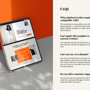 Squarespace Website Template for Business Coach, podcast website template, coaching template, Author Website, sales page template, VAs, Sofi