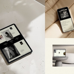 Squarespace Website Template for photographers, editorial website template, Portfolio website, Photography website, coach website