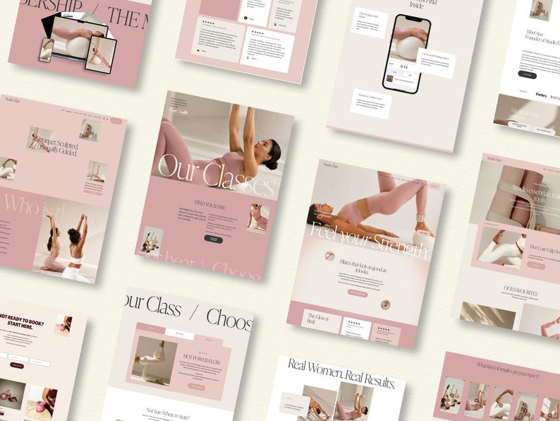 Squarespace Template for fitness Coaches, personal trainers, Pilates & Yoga studio, wellness Website imagen 7