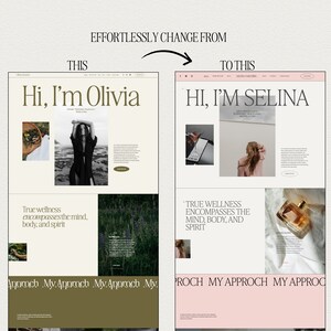 Squarespace Website Template for therapist, herbalist Website, life coach website, coaching template, nutritionist website template
