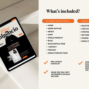 Squarespace Website Template for Business Coach, podcast website template, coaching template, Author Website, sales page template, VAs, Sofi