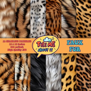 Faux Fur | Digital Seamless Repeating Patterns | Digital Paper