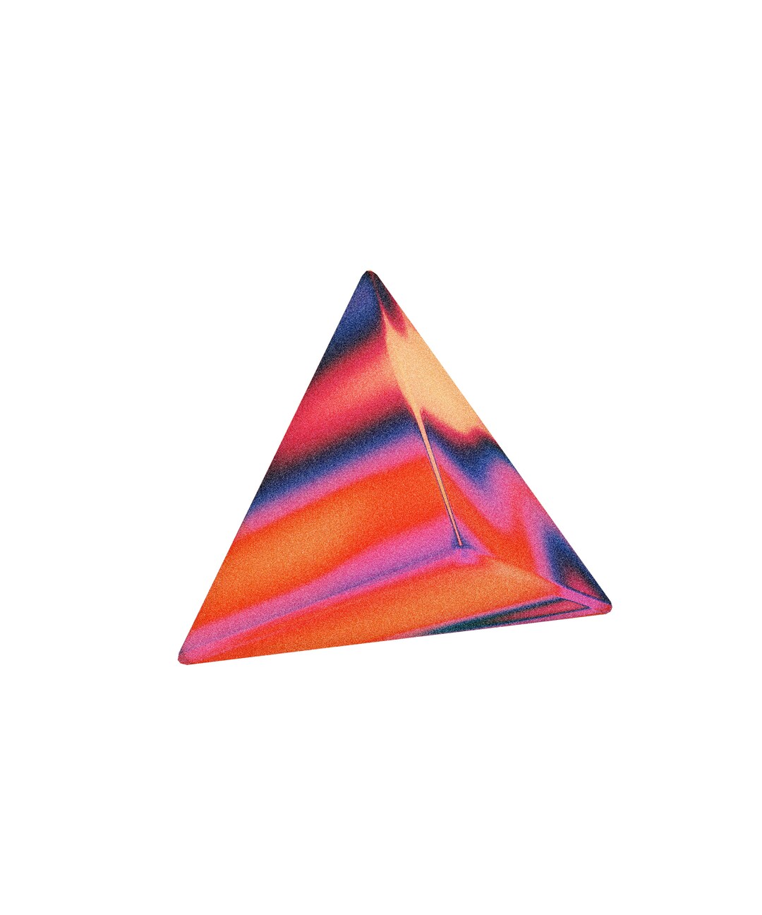 3D Pyramid Print Classic Colours Etsy
