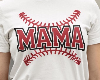 Baseball Mama SVG PNG, Sports Mom Graphic (Digital Download)