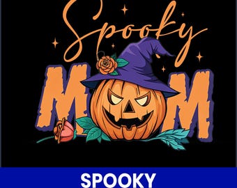 Imagem PNG de Halloween para mamãe assustadora, design de sublimação de fantasma (download digital)