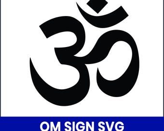 OM Zeichen SVG, spirituelles Symbol SVG, Yoga svg Design, Hindu Om Clipart, Mandala svg, Meditation Png, Cricut Silhouette Cut File, digital