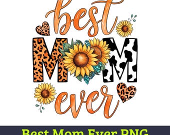 Sunflower Mom PNG, Mothers Day Shirt Design (Digital Download)