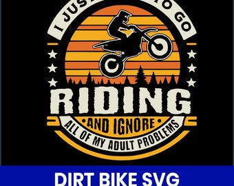 Dirt Bike SVG, Motocross Rider Clipart, Racing Shirt Design (digitaler Download)