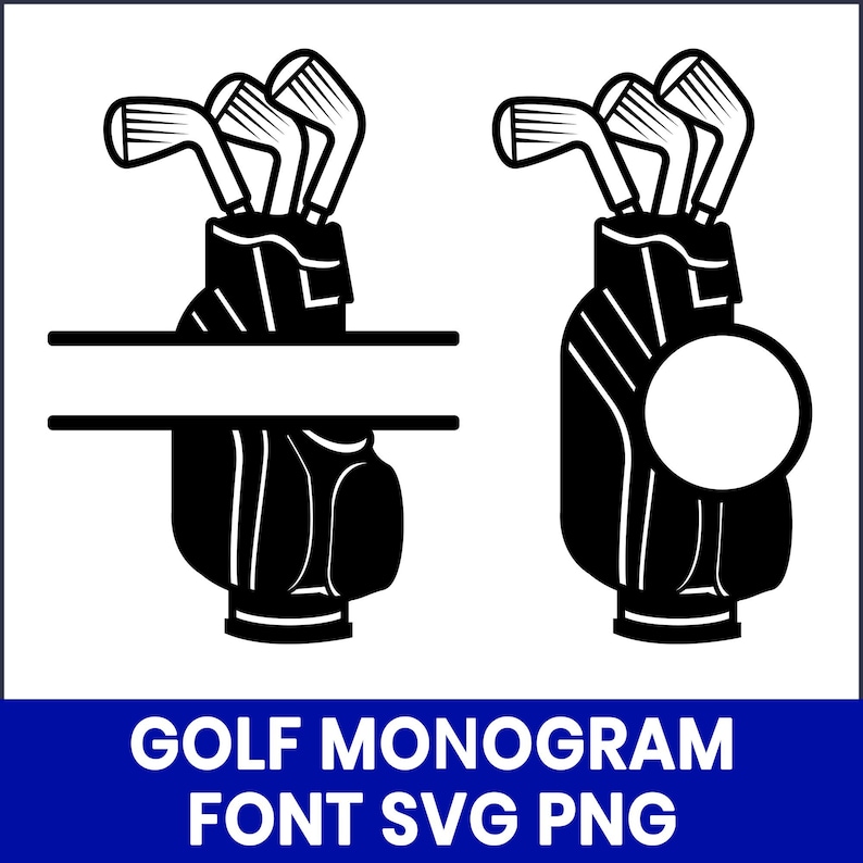 Golf Monogram Font SVG, Golf Letters SVG Bundle, Sports Alphabet ...