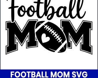 Football Mom SVG, Game Day Shirt Design (Digital Download)
